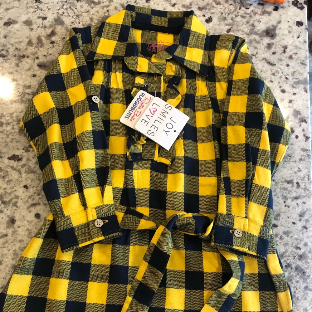 Ruffle Butts Toddler Button Down Dress